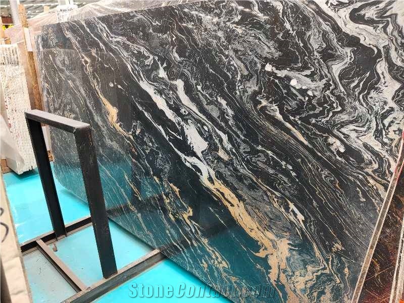 Turkey Nero Picasso Marble Bathroom Tiles