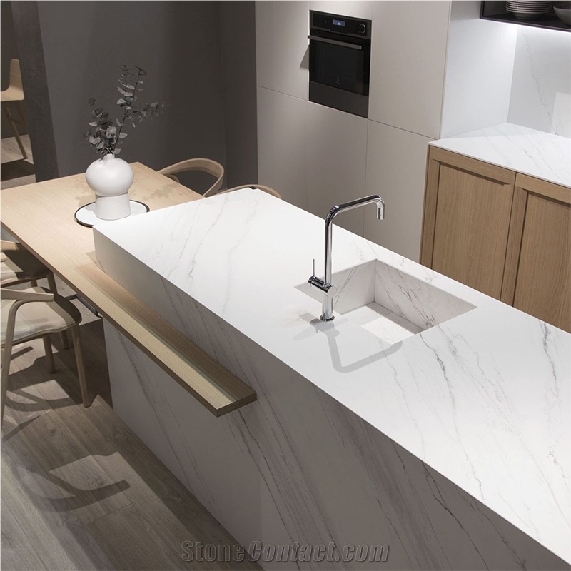 Volakas White Marble for Hotel & Home Countertops