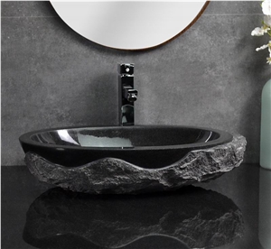 Absolute Black Natural Granite Sinks Wash Basins
