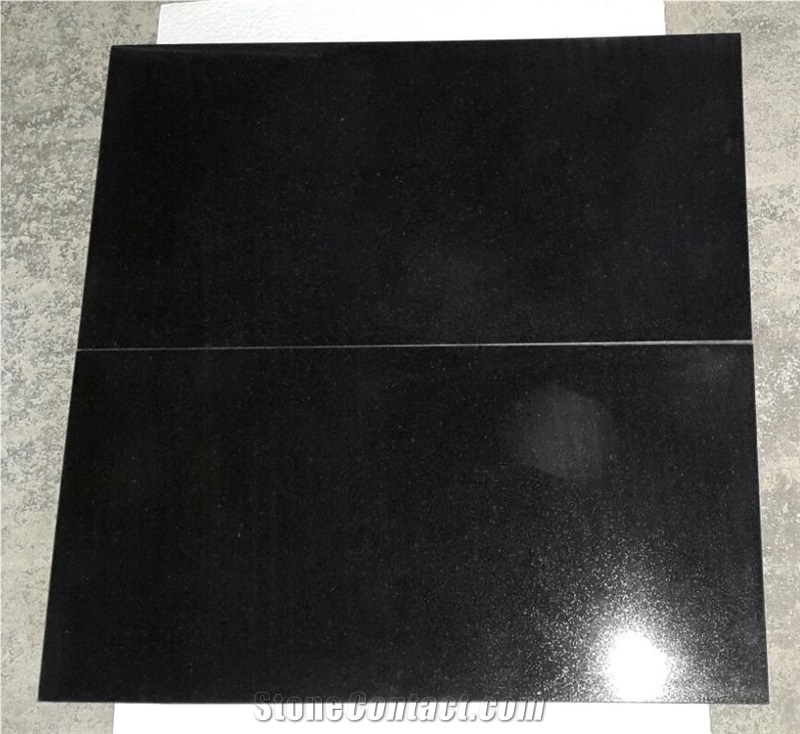 Absolute Black Granite Tiles, Indian Black Granite