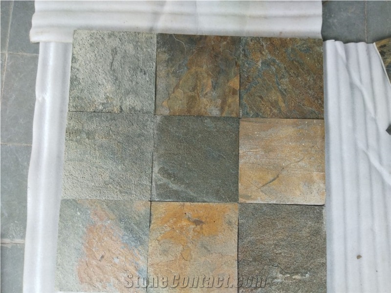 Indian Zeera Green Slate Tiles