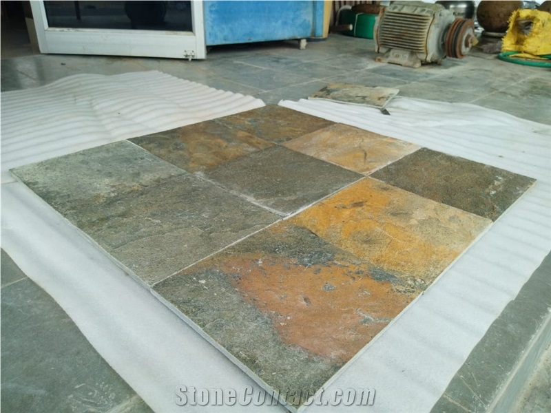 Indian Zeera Green Slate Tiles