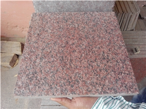 Jhansi Red Granite Flamed Slabs, Red Granite Tiles