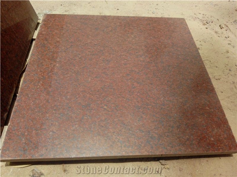 Jhansi Red Granite Slabs, Indian Red Granite Tiles