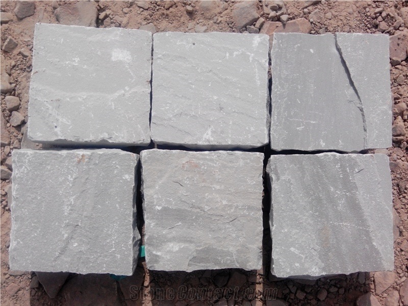 Kandla Grey Sandstone Cobble Stones