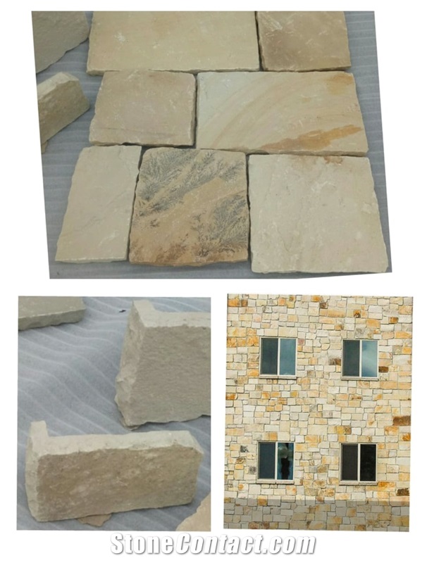 Mint Sandstone Castle Stone Veneer, Ledge Stone