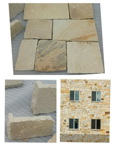 Mint Sandstone Castle Stone Veneer, Ledge Stone