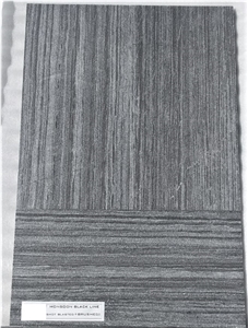 Monsoon Black Indian Quartzite Tiles Line Pattern