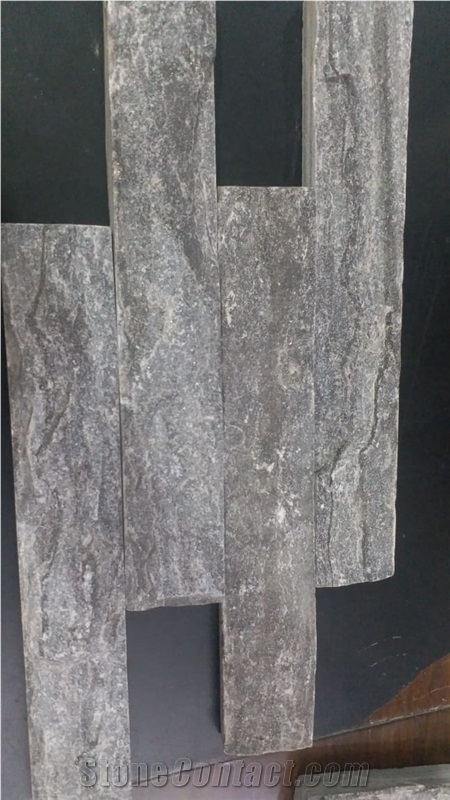 Monsoon Black Quartzite Rockface Split Tiles