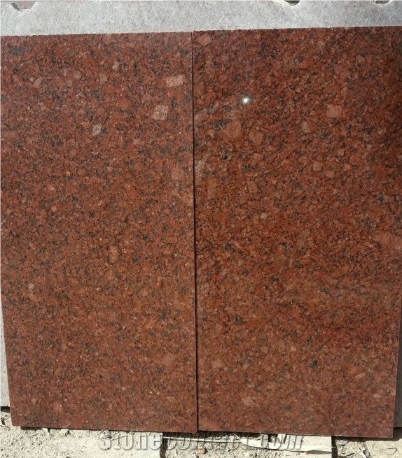 New Imperial Red Granite Tiles, Gem Red Granite