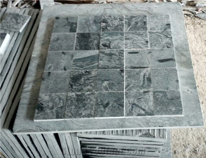 Polished Silver Grey Slate Tiles