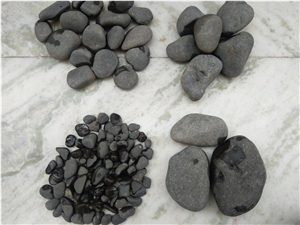 River Black Pebble Stones