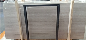 White Wooden Marble Slabs a Quality