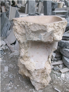 Pedestal Wash Basin, Free Standing Basin, Riverstone Pedestal Basin