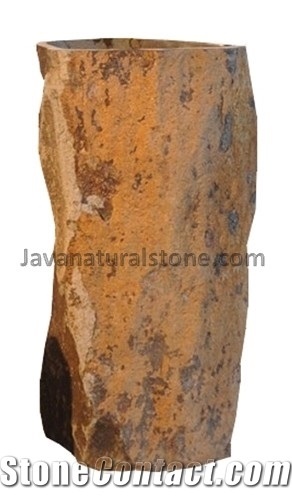Petrified Wood Pedestal Wash Basin