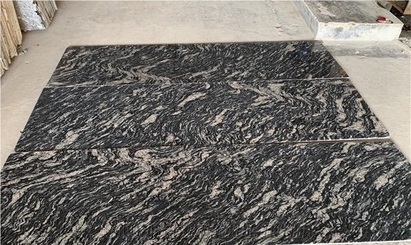 Black Markino Granite, River Black Granite Slab