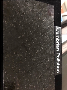 Cambrian Black Grantie, Canada Black Granite Slab