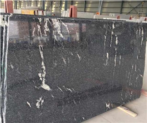 China Ebony Black Granite Slab