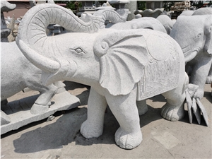Animal Sculptures Carved Stone Jn-Elephant