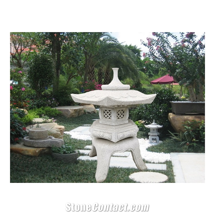Janpanese Style Carved Stone Lantern Jn-002