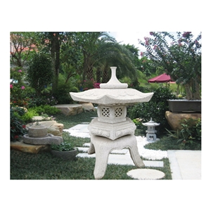 Janpanese Style Carved Stone Lantern Jn-002
