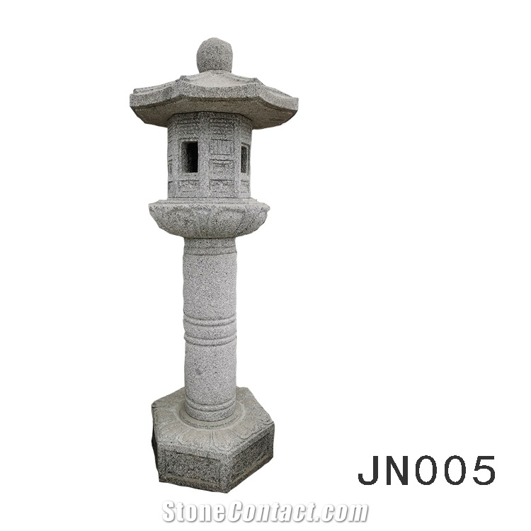 Japanese Style Carved Stone Lantern Jn-005