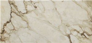 Calacatta Cremo Polished Marble Slab