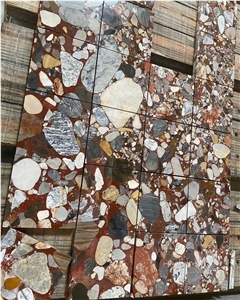 Natural Multicolor Stone Terrazzo Look Tiles