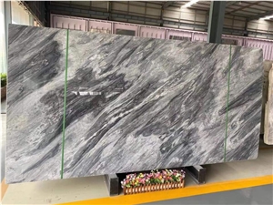 Silver Florence Grey Marble Slab for Project