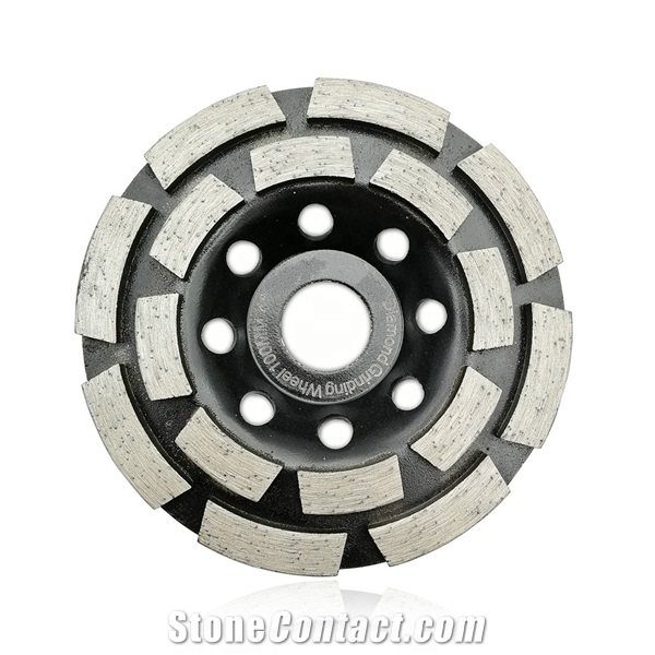 Diamond Double Row Grinding Cup Wheel 4in/100mm Diamond Grinding Tools