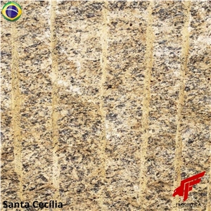 Santa Cecilia Gold Granite Blocks, Giallo Santa Cecilia Granite Blocks