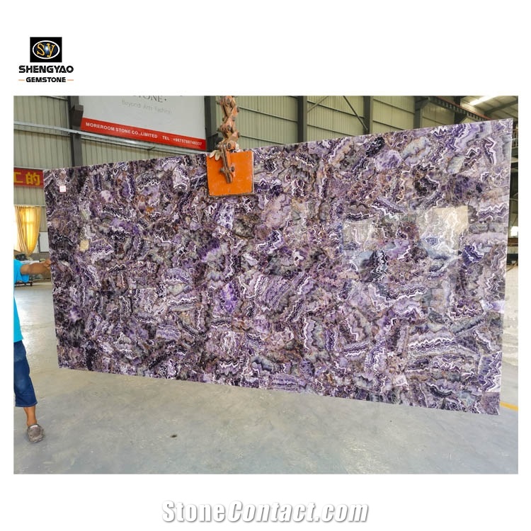 Amethyst Composite Slab Purple Wall Panel