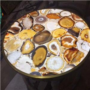 Custom Agate Table Top Gemstone Countertop