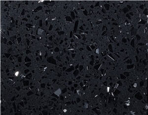 Black Multi Colour Quartz Stones