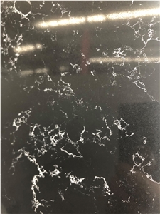 Black Small Pattern Quartz Stone Zd-8118