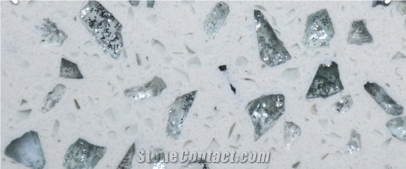 Jade Green Crystal Quartz Stone Slabs