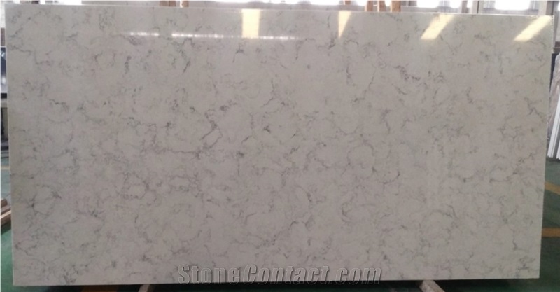 Small Pattern Grey Quartz Stone Slabs