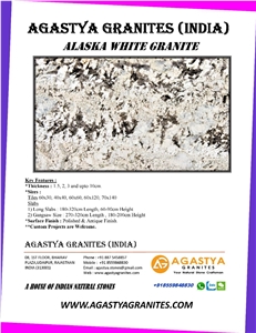 Alaska White Granite Block, India White Granite