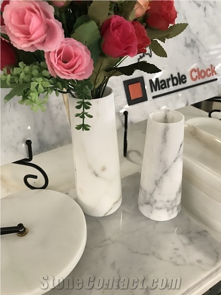 Cylinder Marble Vase/Wine Cooler