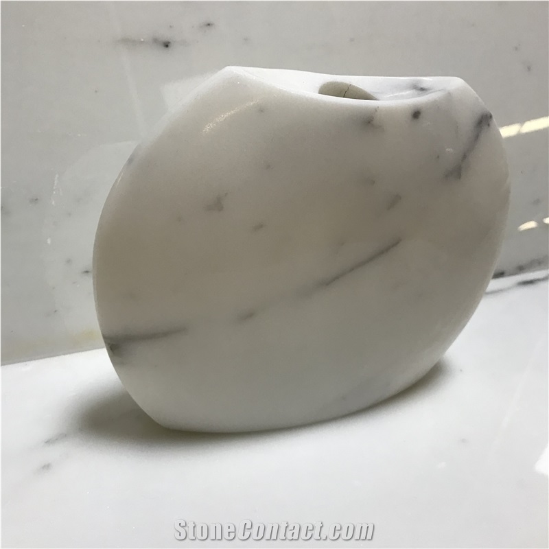 Unique Design Marble Vases, Staturio and Calacatta