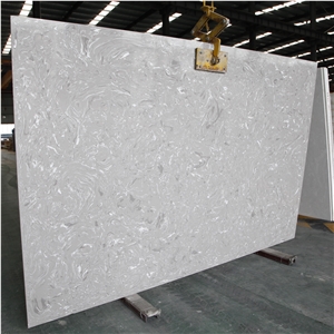 Grey Synthetic Marble Slab Table Top Tiles