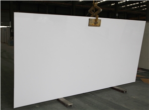 Super White Artificial Stone Slabs Wall Tiles