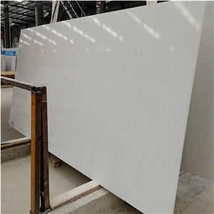 Super White Synthetic Marble Slab Tiles for Vanity Top