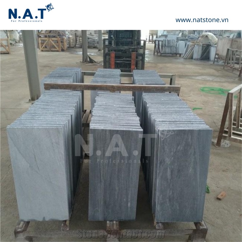 Vietnam Striped Grey Marble Honed Tiles And Slabs from Viet Nam