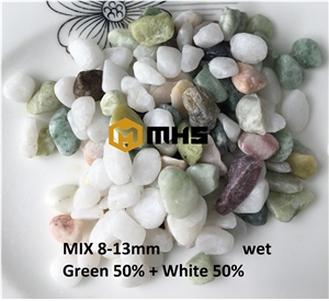 Mixed Color Tumbled Pebbles