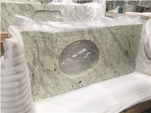 Andromeda White Granite Polished Slab, Bathroom Tiles