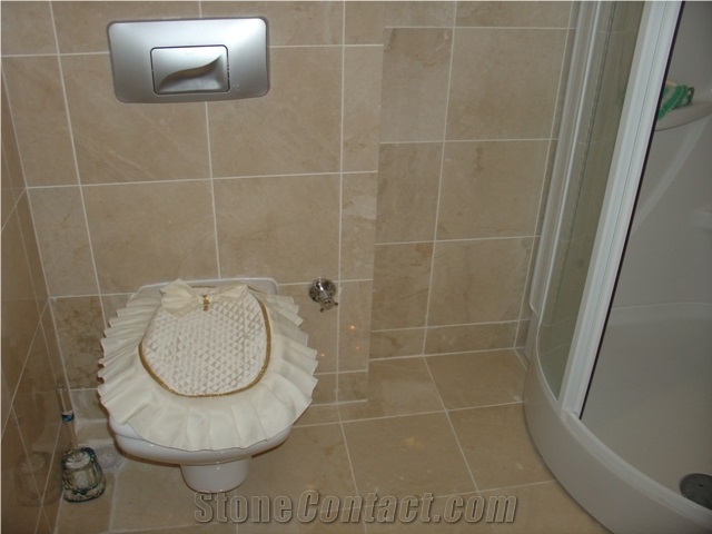 Burdur Beige Marble Bathroom Wall Floor Tiles
