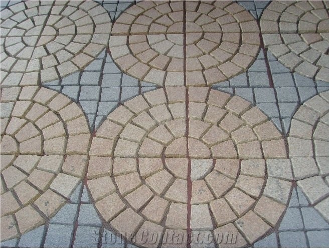 China G666 Red Porphyry Cube Stone Exterior Pavers