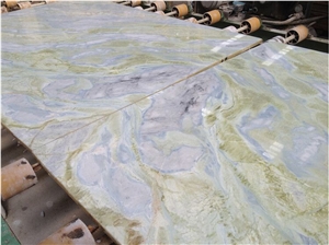 China Lemon Ice Marble Spring Blue River Sinks / Basin
