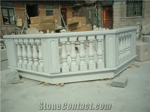 China White Granite Balustrade Railing for Exterior
